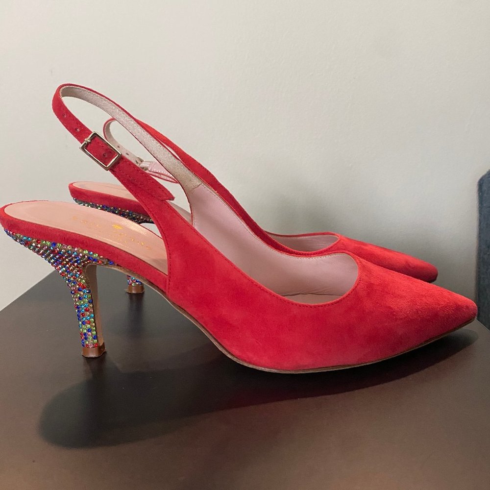 Kate Spade Red Glamour Heels Sz. 8